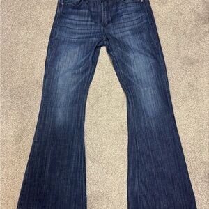 Women's Dark Blue Flared Jeans